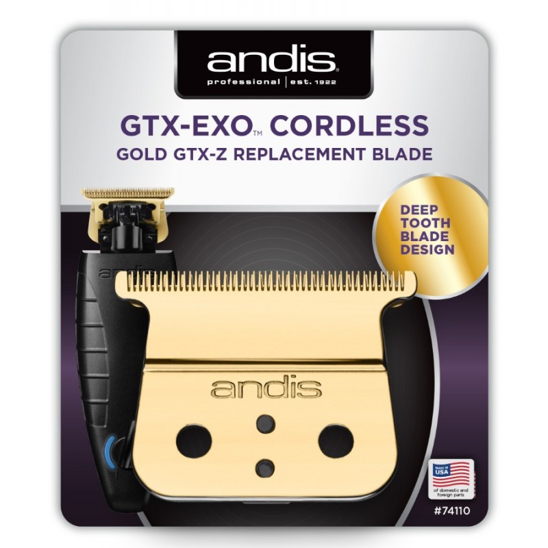 #74100 Andis GTX-EXO Cordless Li Trimmer w/ FREE Deep Tooth Replacement Blade