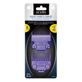 #01900 Andis Master Dual Magnet Small Comb Set 2pk