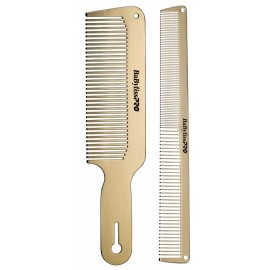 #BCOMBSET2G BabylissPro GoldFX Metal Comb 2pk #BCOMBSET2G BabylissPro GoldFX Metal Comb 2pk