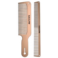 #BCOMBSET2RG BabylissPro RoseFX Metal Comb 2pk