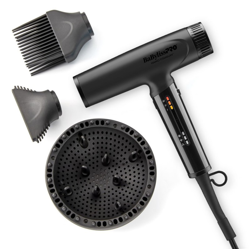 #BNTC9200MB BabylissPro Nano Light Ionic High-Speed Dryer (Matte Black)