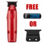 #FX729MR  BabylissPro FXONE LO-PROFX Matte Red Trimmer w/ Free Battery or Blade