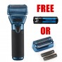 #FX79FSBL BabylissPro FXONE BlueFX Shaver w/ Free Battery or Foil & Cutter