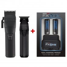 #FX1CTMBTO BabylissPro FXONE BlackFX Clipper-Trimmer Combo w/ Free Dual Charger + 2 Batteries #FX1CTMBTO BabylissPro FXONE BlackFX Clipper-Trimmer Combo w/ Free Dual Charger + 2 Batteries