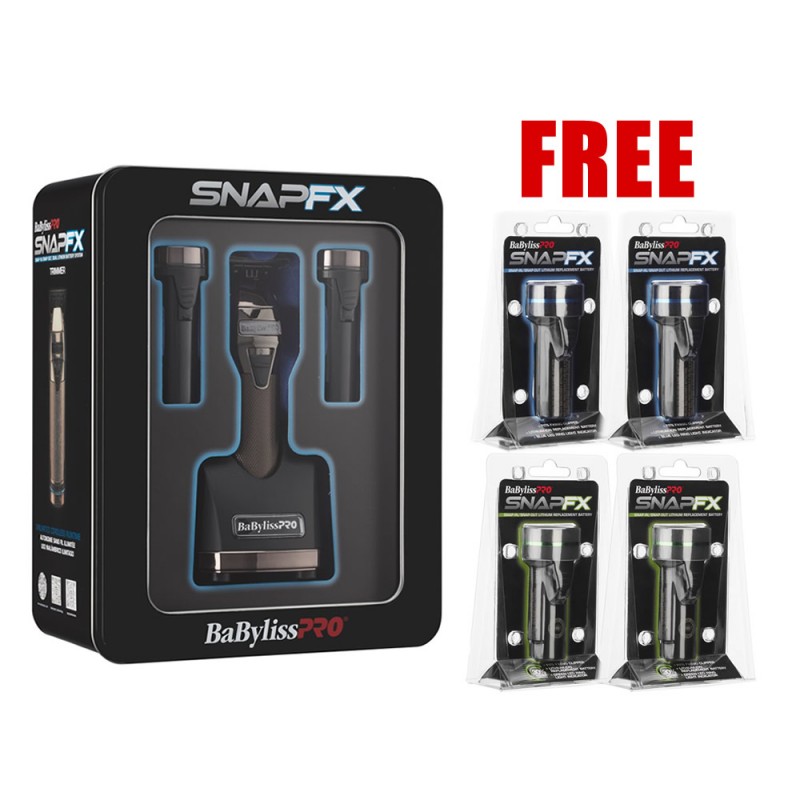 #FX797  BabylissPro SnapFX Trimmer w/ 4 FREE Batteries