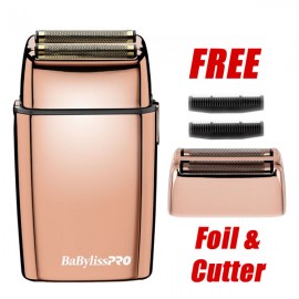 #FXFS2RG BabylissPro FoilFX Rose-Gold Shaver w/ FREE Replacement Foil & Cutter