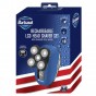 Barbasol Rechargeable Rotary Head Shaver Set #CBT1-9000-BLU 