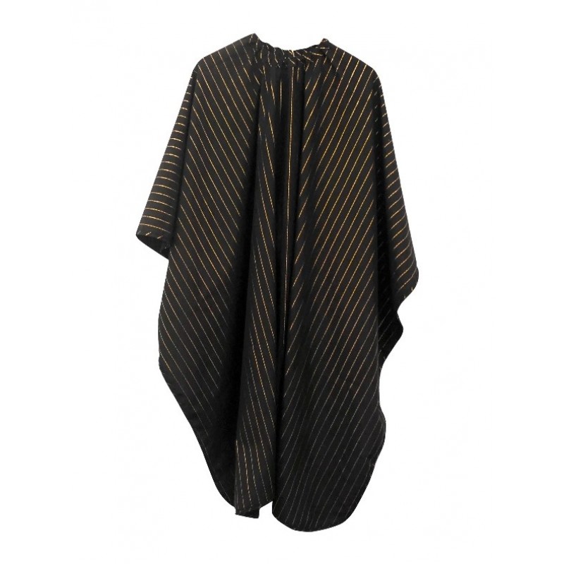 Barber Strong - The Barber Cape (Gold Metallic Pinstripe)
