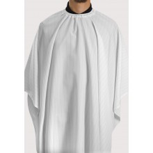 Barber Strong - The Barber Cape White w/ Black Pinstripe