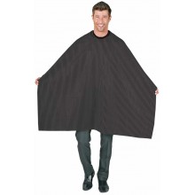 #206S Betty Dain Seersucker Barber Cape Black