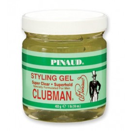 Clubman Gel Super Clear Superhold Gel 16oz