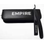 #EMP100 Empire Barber Black Steel Razor w/ Zipper Pouch - Push Out
