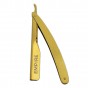 #EMP200 Empire Barber Gold Steel Razor w/ Pouch - Push Out