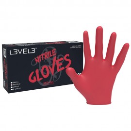L3VEL3 Red-ish Nitrile Gloves 100ct