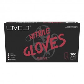 L3VEL3 Red-ish Nitrile Gloves 100ct