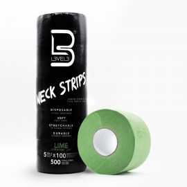 L3vel3 Neck Strips - Lime - 5 Rolls  100 Strips/Roll