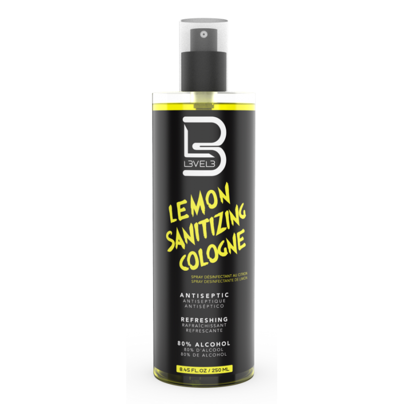 L3vel3 Lemon Sanitizing Cologne  250ml