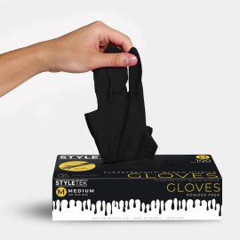 Styletek Black Powder Free Nitrile Gloves Styletek Black Powder Free Nitrile Gloves
