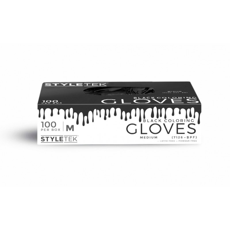 Styleteck Clear Powder Free Vinyl Gloves | Empire Barber Supply