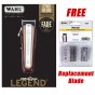 #08594 Wahl 5 Star Cordless Legend Clipper w/ FREE Replacement Blade